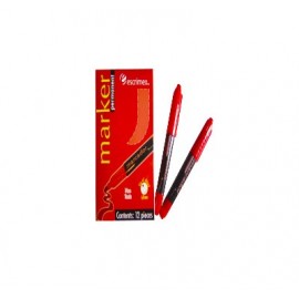 Marcador permanente Escrimex rojo