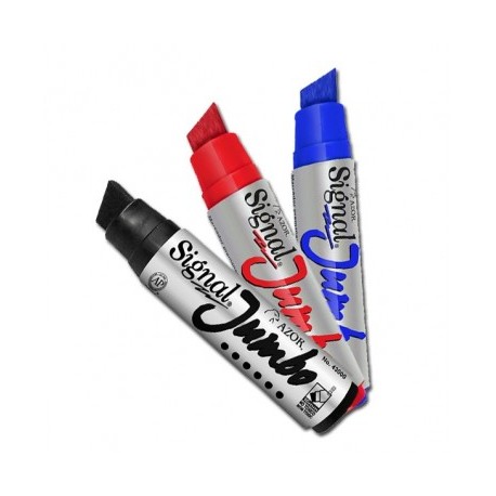 Marcador permanente signal jumbo rojo Azor