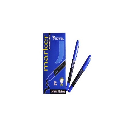 Marcador permanente Escrimex azul