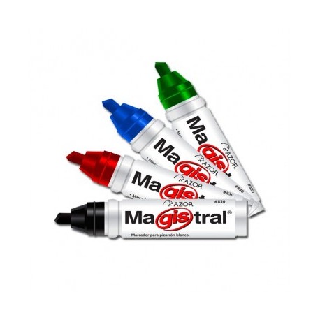 Marcador magistral aluminio rojo Azor