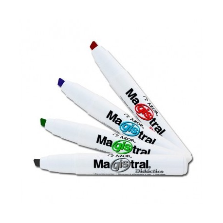 Marcador magistral didactico azul Azor