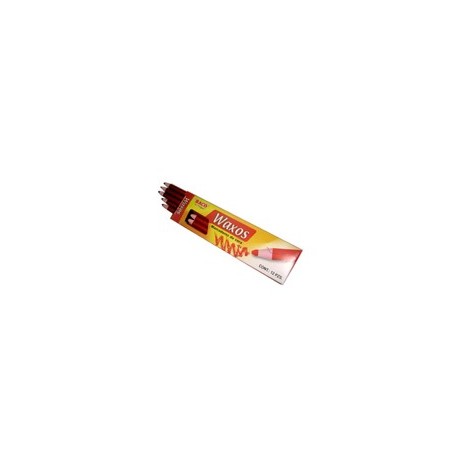 Marcador de cera Baco rojo con 12 piezas