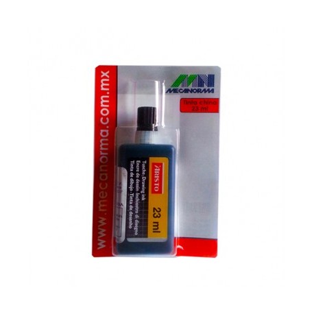 Tinta china para estilografo Mecanorma 23 ml.
