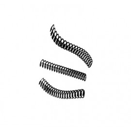 Espiral plastico 16mm negro con 25 piezas Litograficos