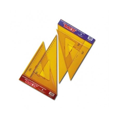Juego de escuadras Baco s/b c/g de 25 cms. sp 2545/60