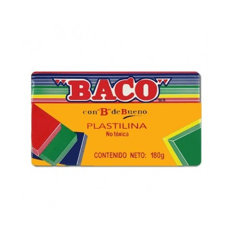 Plastilina Baco en barra naranja