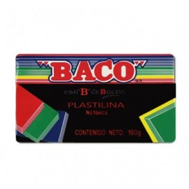 Plastilina Baco en barra negra