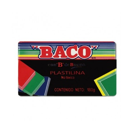 Plastilina Baco en barra negra