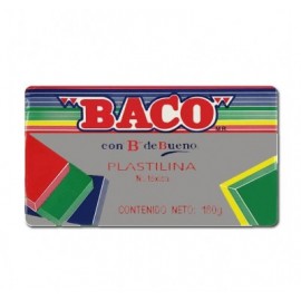 Plastilina Baco en barra gris