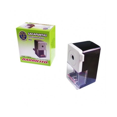 Sacapuntas semiautomatico manual Barrilito 856