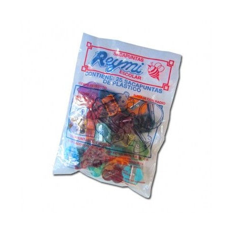 Sacapuntas plastico Reymic con 25 piezas