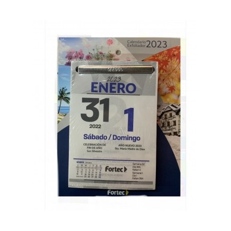 Calendario fortec exfoliador 2023