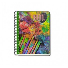 Cuaderno forma francesa Selecto espiral pasta dura raya 100 hojas