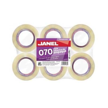 Cinta transparente 48 x 50 metros Janel modelo 070