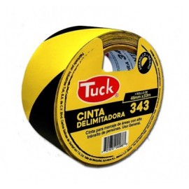 Cinta delimitadora 48 x 20 mts Tuk amarilla/negro con 6 piezas