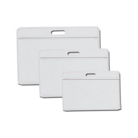 Porta gafete 10*12 grande horizontal con 25 piezas Chaine