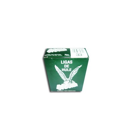 Ligas aguila número 33 natural en caja