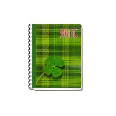 Cuaderno forma francesa Selecto espiral pasta dura cuadro chico 100...