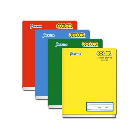 Cuaderno college Norma color cosido raya 100 hojas