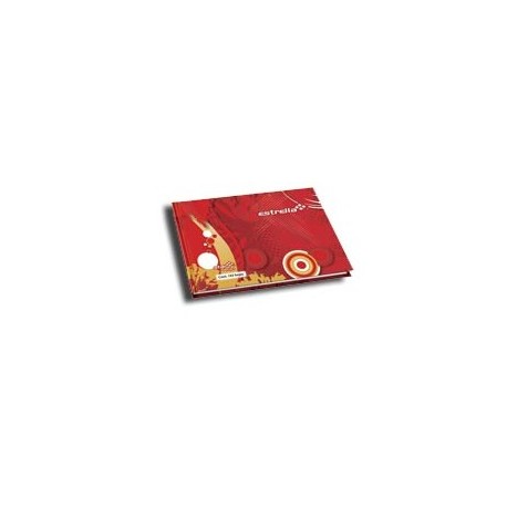 Libreta forma italiana pasta dura Estrella cuadro chico 96 hojas