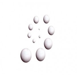 Esfera de unicel número 3 45mm  con 100 piezas