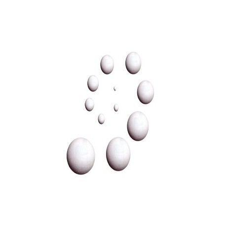 Esfera de unicel número 3 45mm  con 100 piezas