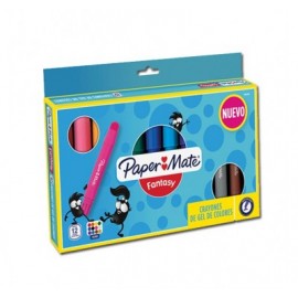 Crayones de gel Papel mate con 12 piezas surtidas