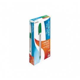 Bolígrafo punto mediano Kilometrico inkjoy verde Berol con 12 piezas