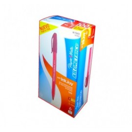 Bolígrafo Kilometrico Inkjoy punto fino color rojo Berol con 12 piezas