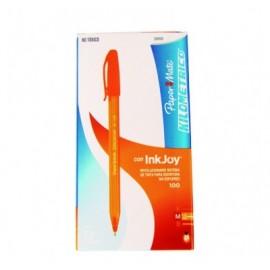 Bolígrafo Kilometrico Inkjoy punto mediano naranja Berol con 12 piezas