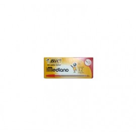 Bolígrafo punto mediano rojo con 12 piezas BIC