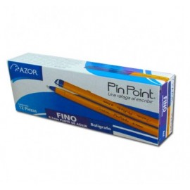 Boligrafo punto fino color negro con 12 piezas Pin Point 0.7mm en...
