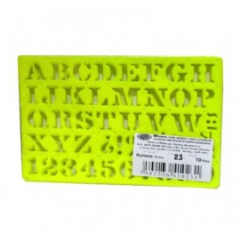 Gioser fluorescente Stencil 23 letra romana 10 mm con 10 piezas