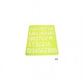 Gioser fluorescente Stencil 14-b Mark-op 30 mm con 5 piezas