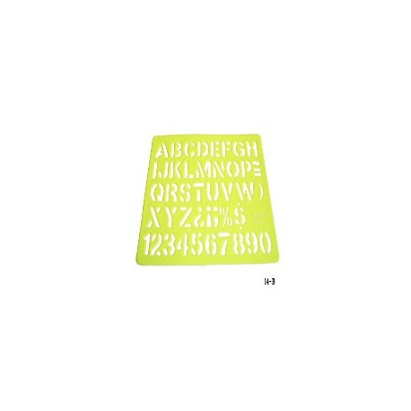 Gioser fluorescente Stencil 14-b Mark-op 30 mm con 5 piezas