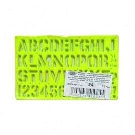 Gioser fluorescente Stencil 24 Mark-op 11 mm con 10 piezas