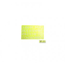 Gioser fluorescente Stencil 25 con 5 piezas