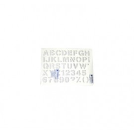 Gioser Stencil s-13 l. Gotica 2 cm. con 5 piezas