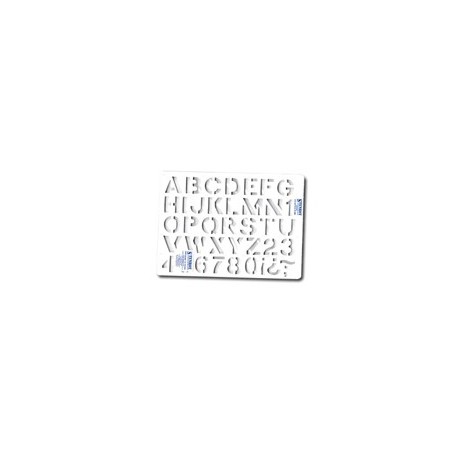 Gioser Stencil s-9 l. Gotica 3 cm. con 5 piezas