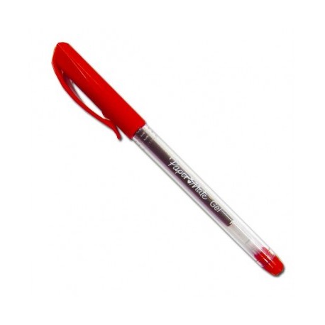 Boligrafo gel Paper mate fino con 6 piezas rojo 2066239