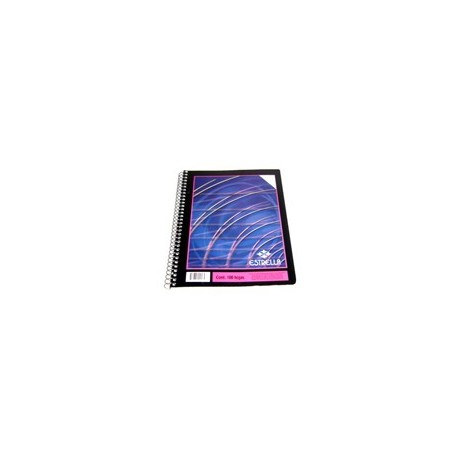 Cuaderno forma francesa Estrella espiral cuadro chico 100 hojas